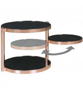 PIA Copper - Sofabord - Ø 45cm