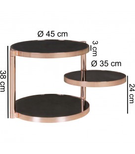 PIA Copper - Sofabord - Ø 45cm