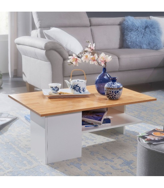 MILANO hvid - Sofabord - 90x60 cm