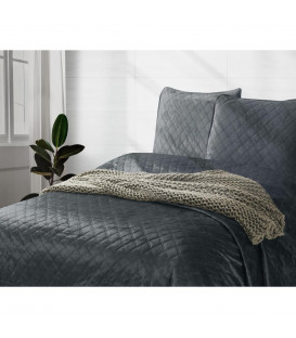 Classic Anthracite - Velvet - Sengetæppe