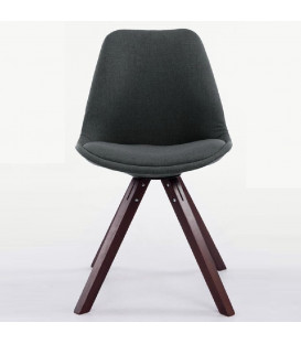 ANNA - stof/Egetræ - spisebord stol