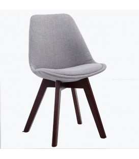 BERNERT - stof/Egetræ - Spisebord stol