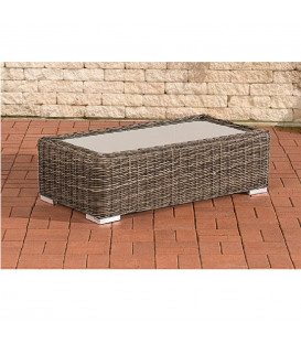MADRIDA - sofa bord - grå fletet