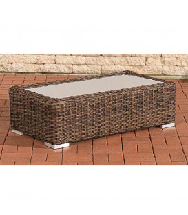 MADRIDA - sofa bord - brun fletet