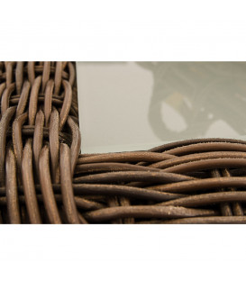 MADRIDA - sofa bord - brun fletet