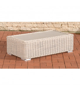 MADRIDA - sofa bord - hvid fletet