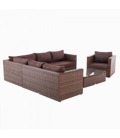 TABERA - Luksus have loungesæt - brun