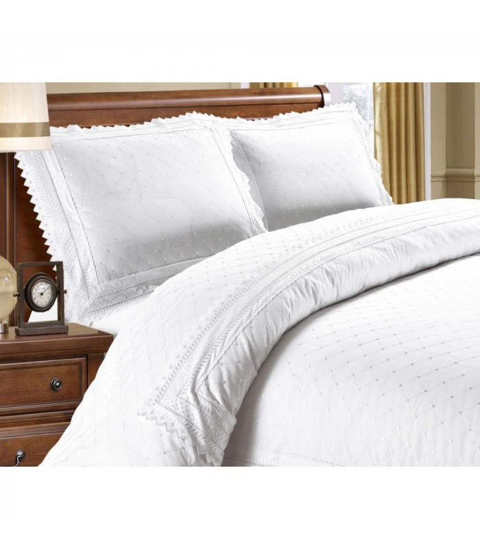 LILY white - Luxsus sengesæt - bomuld