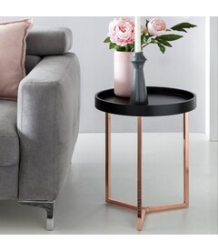 LISA Copper - Hjørnebord - Ø40 cm