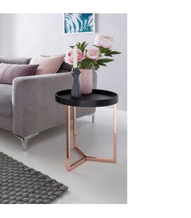LISA Copper - Hjørnebord - Ø40 cm