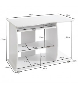STUDY - Skrivebord - hvid