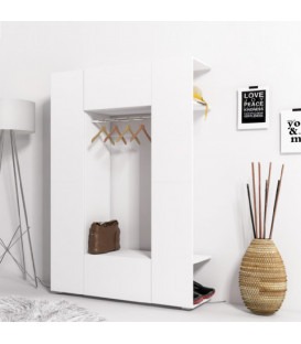 KUBI - Garderobeskab - Hvid mat