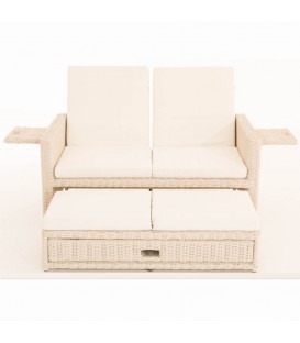 NONA White - Luksus 2 pers. havesofa -