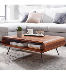 Aubergine Ripples Forstærker Sofabord - Smukke og uikke sofabord I ægte træ, glas,- Unica Design - Unica  Design