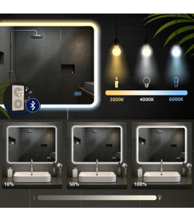 JERIC 70 - LED-lys - Spejl