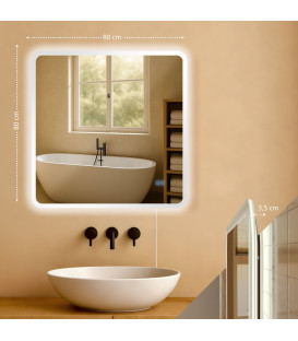 JERIC 80 - LED-lys - Spejl