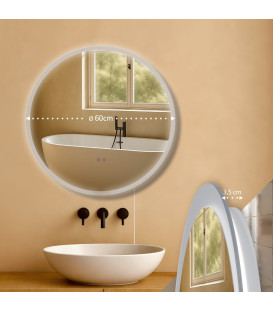 LONIA 60 - LED-lys - Rund Spejl