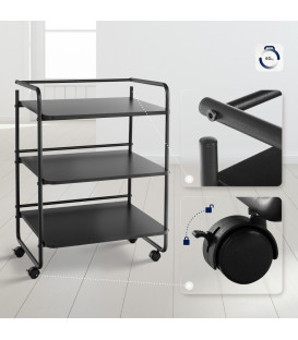 CL-50 klinikvogn med 3 hylder til skønhedssalon